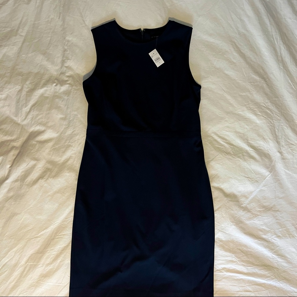 Ann Taylor Navy Blue Sheath Dress
